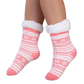 Ponožky na spanie BERIT lososové 1