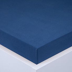 Napínacia plachta na posteľ jersey EXCLUSIVE kráľovsky modrá 1