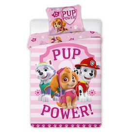Bavlnené posteľné obliečky LABKOVÁ PATROLA - Pup Power 1