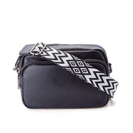 Dámska malá crossbody kabelka čierna 1