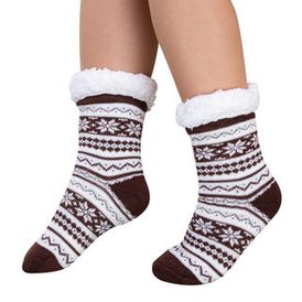Ponožky na spanie BERIT hnedé, veľ. 35 - 38 1