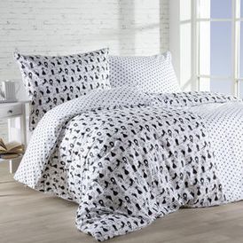 Bavlnené posteľné obliečky MAČKY, štandardná dĺžka 1
