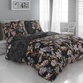 Saténové posteľné obliečky GLORIA hnedá, predĺžená dĺžka 1