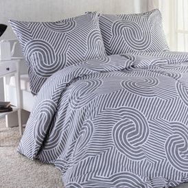 Bavlnené posteľné obliečky GEOMETRY, štandardná dĺžka 1
