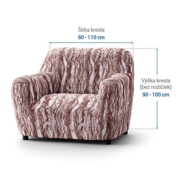 Perfektne sedí na rôznych tvaroch sedačiek a kresiel