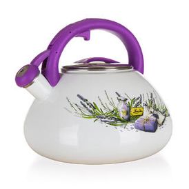 Smaltovaná pískacia kanvica LAVENDER 3 l 1